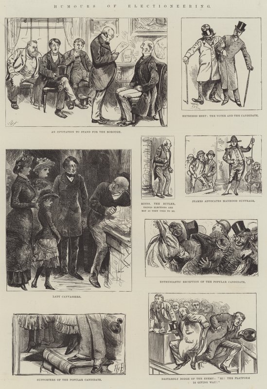 A választás humora alkotó: Harry Furniss