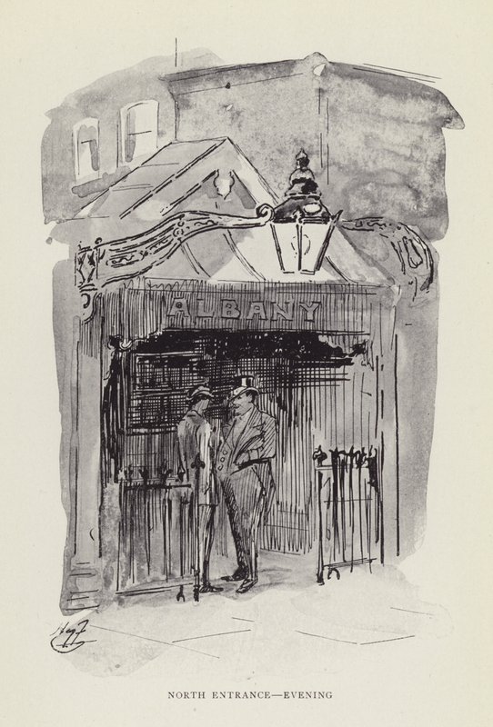 Északi bejárat, este alkotó: Harry Furniss