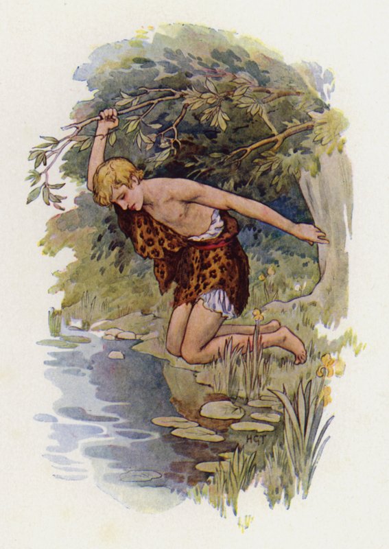Narcissus (színes litográfia) alkotó: Harry George Theaker