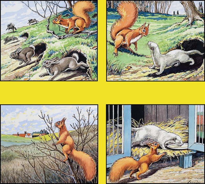 Kis Vörös Mókus alkotó: Harry M. Pettit