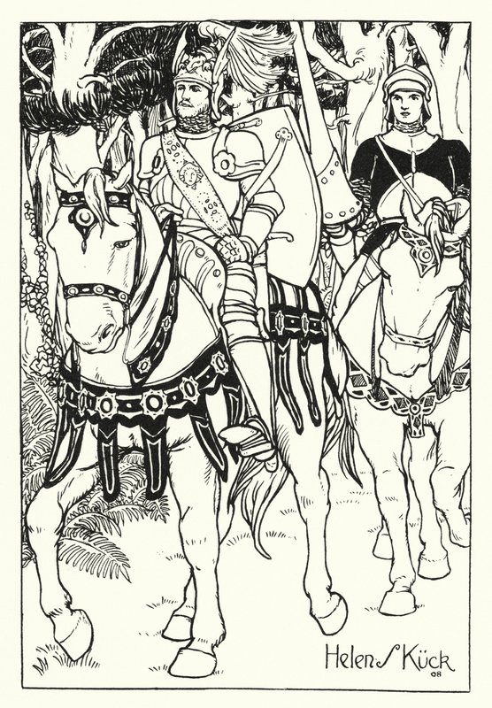 The Knight Magnificent (metszet) alkotó: Helen S. Kuck