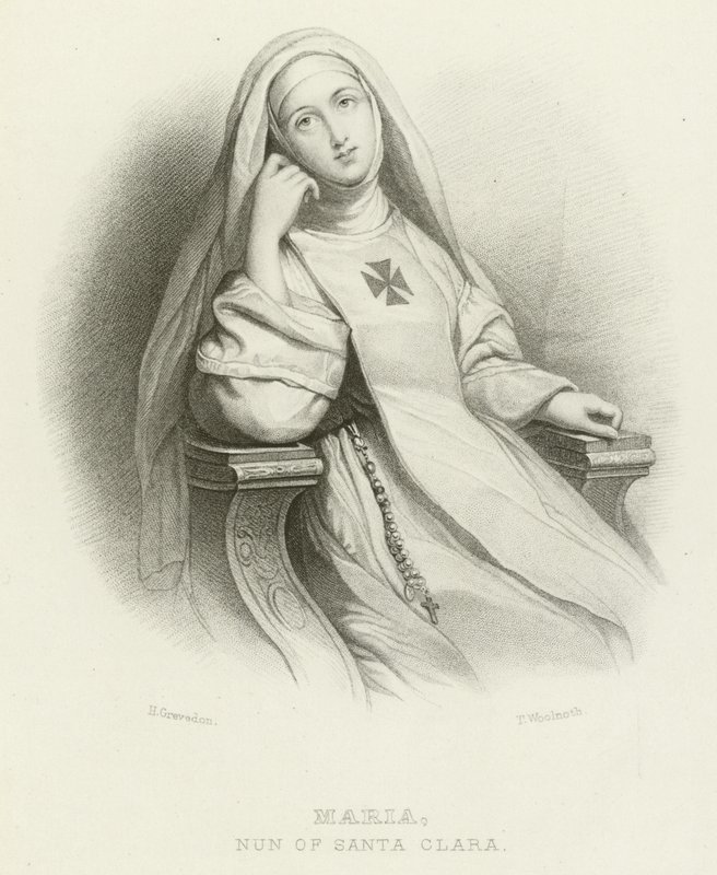 Mária, Santa Clara apáca alkotó: Henri Grevedon
