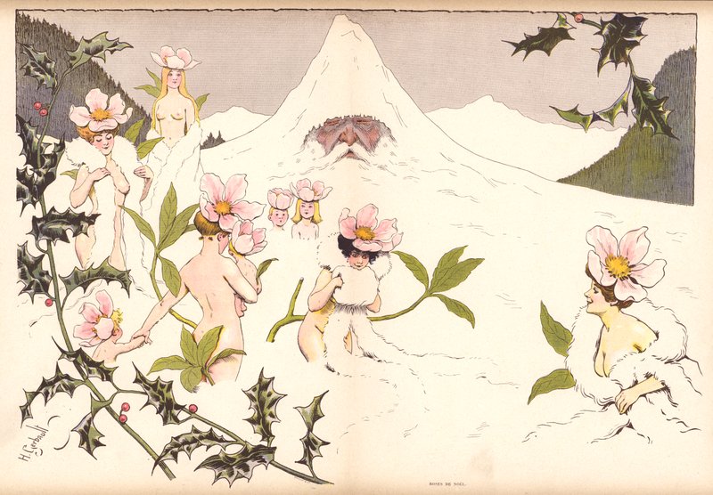 Karácsonyi rózsák (színes litho) alkotó: Henri Gerbault
