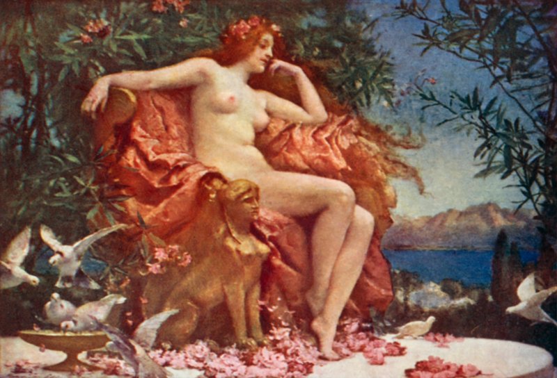 Venus trónolt alkotó: Henrietta Rae