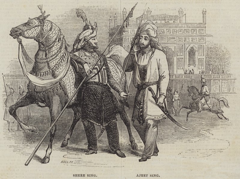 Shere Sing és Ajeet Sing alkotó: Henry Anelay