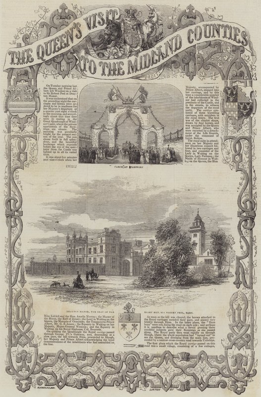 A királynő látogatása Midland megyékben alkotó: Henry Anelay