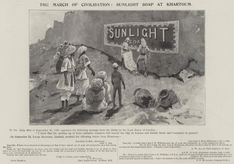Reklám, Napfényszappan alkotó: Henry Charles Seppings Wright