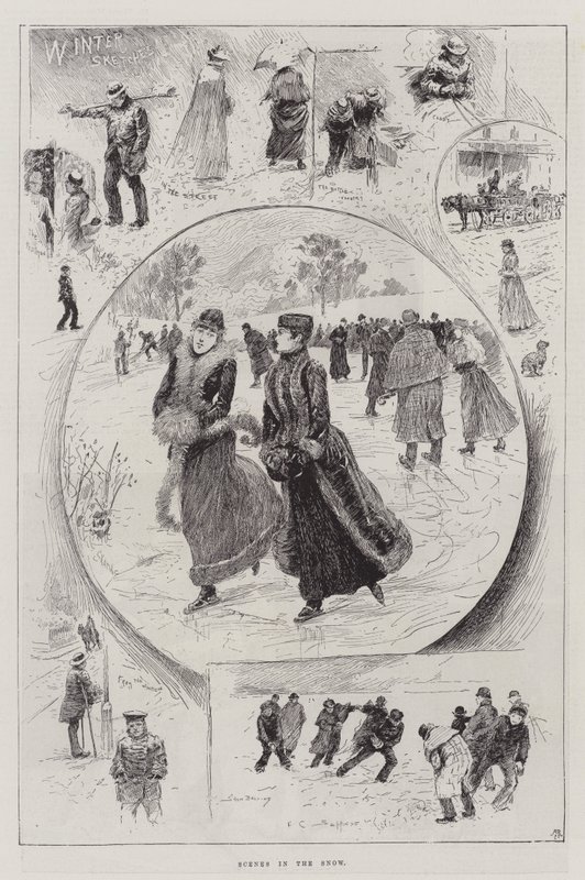 Jelenetek a hóban alkotó: Henry Charles Seppings Wright