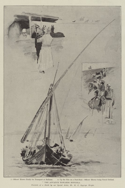 Haladás Dongola felé alkotó: Henry Charles Seppings Wright