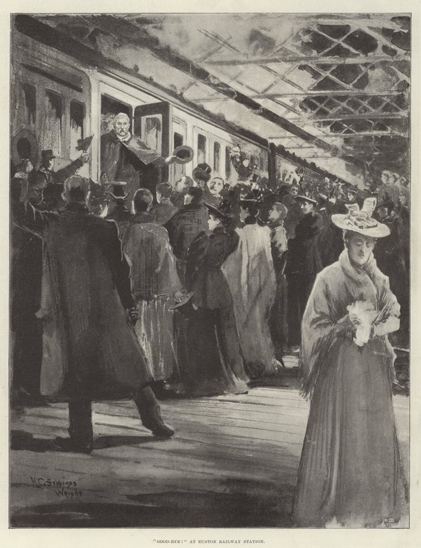 A brit csapatok távozása Ashantiba alkotó: Henry Charles Seppings Wright