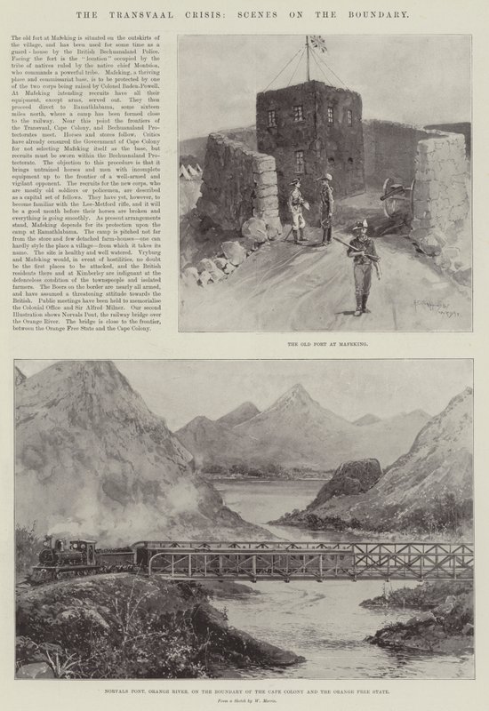 A Transvaali válság, Jelenetek a határon alkotó: Henry Charles Seppings Wright
