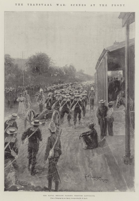 A transzvaali háború, jelenetek a fronton alkotó: Henry Charles Seppings Wright