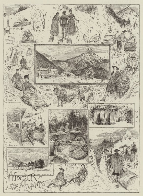 Tél a Les Avants-ban alkotó: Henry Edward Tidmarsh