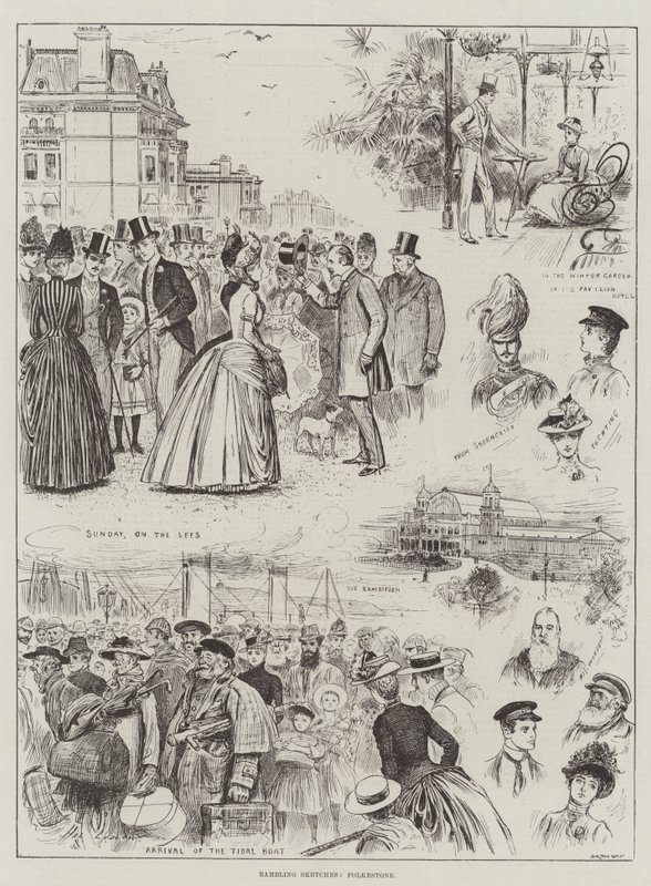 Vándorló vázlatok, Folkestone alkotó: Henry Stephen Ludlow