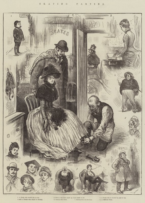 Korcsolyázó Partik alkotó: Henry Stephen Ludlow