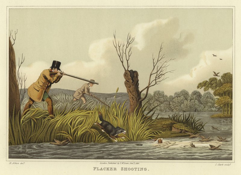 Flacker Shooting (chromolitho) alkotó: Henry Thomas Alken