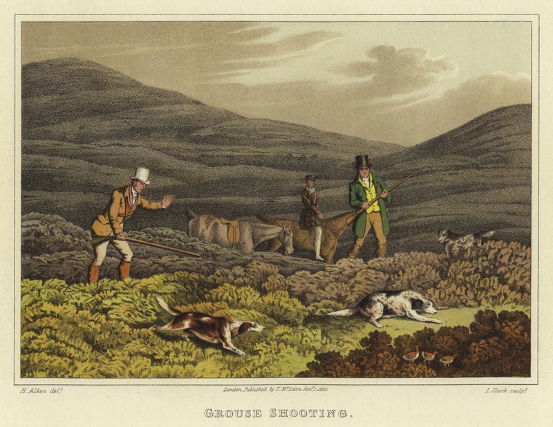 Fácánlövészet (chromolitho) alkotó: Henry Thomas Alken