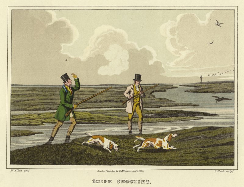 Szalonka lövöldözés (chromolitho) alkotó: Henry Thomas Alken