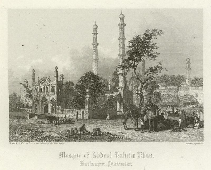 Abdul Rahim Khan mecset, Burhanpur, India alkotó: Henry Warren