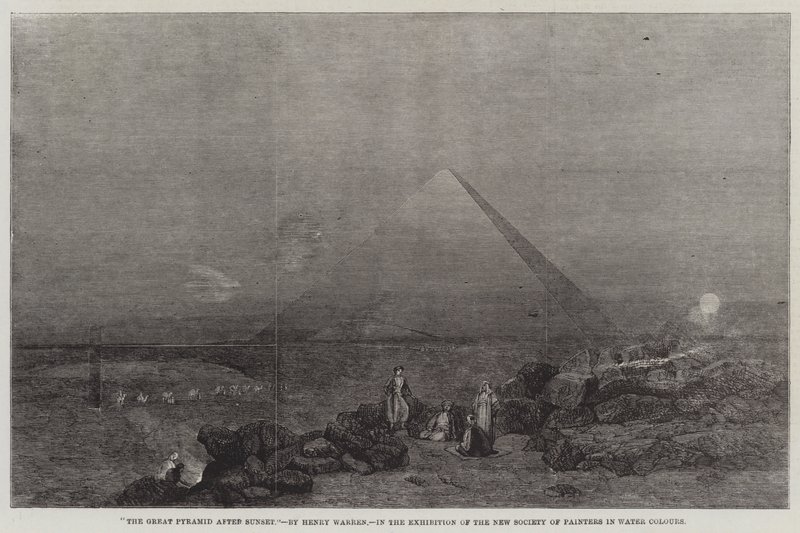 A nagy piramis naplemente után alkotó: Henry Warren