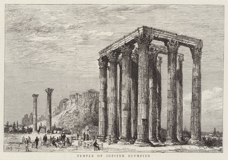 Jupiter Olympius temploma alkotó: Henry William Brewer