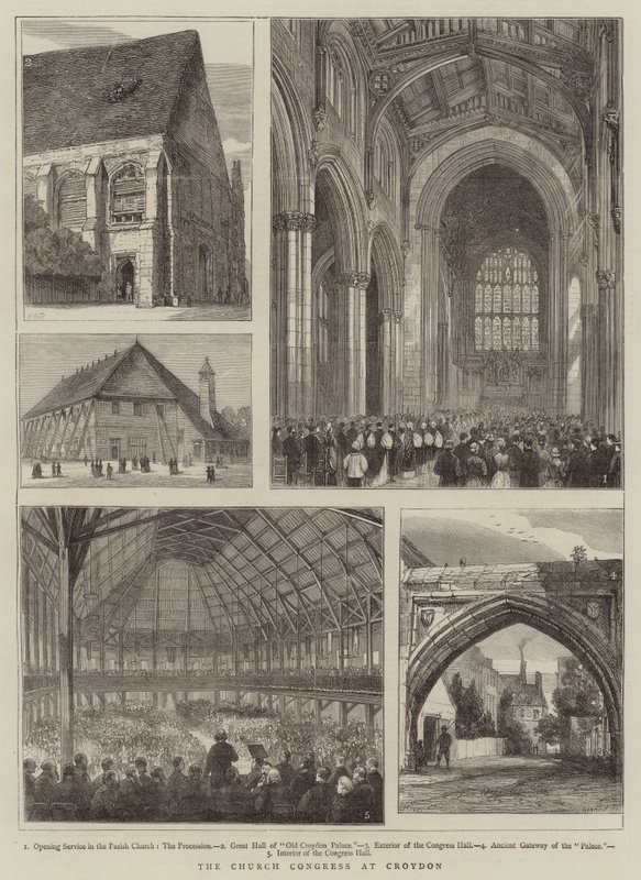 Az egyházi kongresszus Croydonban alkotó: Henry William Brewer