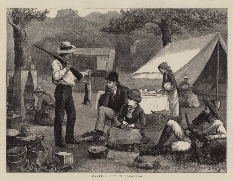 Kempingezés Coloradóban alkotó: Henry Woods