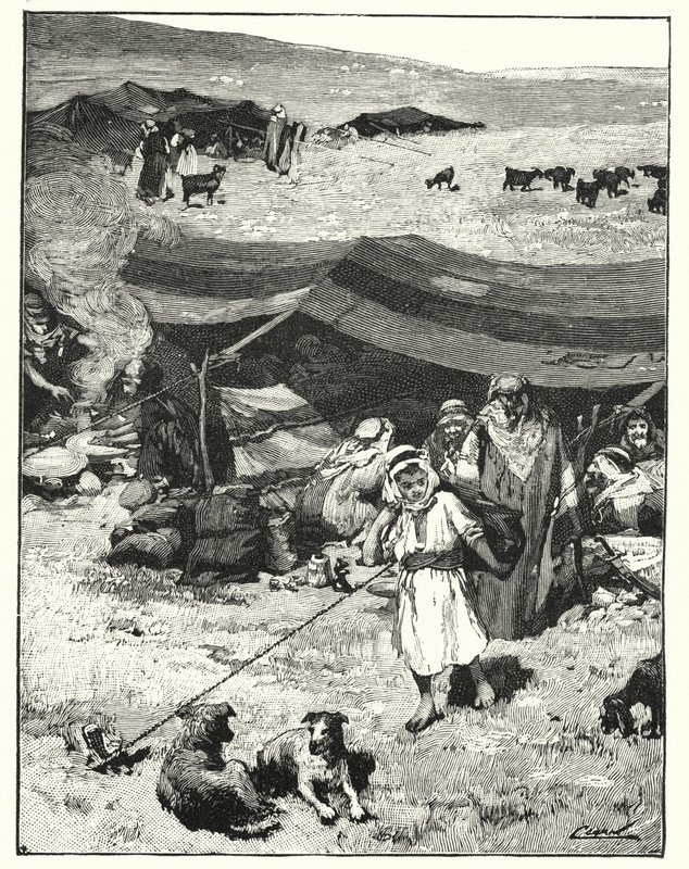 Beduin tábor (litho) alkotó: Henry Andrew Harper