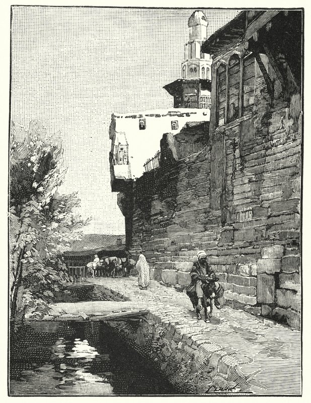 Damaszkusz városfala (litho) alkotó: Henry Andrew Harper