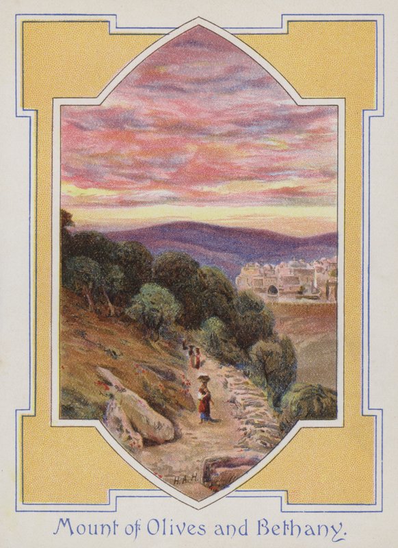 Olajfák hegye és Betánia (chromolitho) alkotó: Henry Andrew Harper