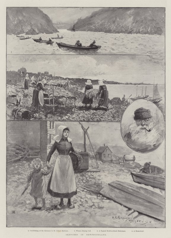 Vázlatok Új-Fundlandon alkotó: Henry Charles Seppings Wright