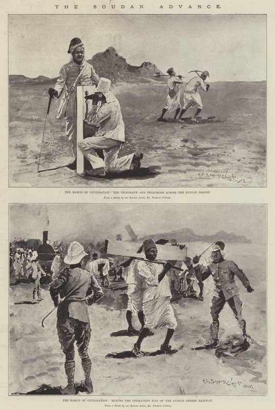The Soudan Advance (litho) alkotó: Henry Charles Seppings Wright