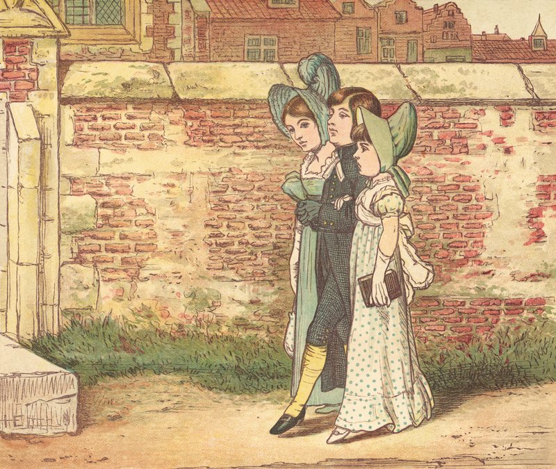 Templomba járó emberek (színes litó) alkotó: Henry Hetherington Emmerson