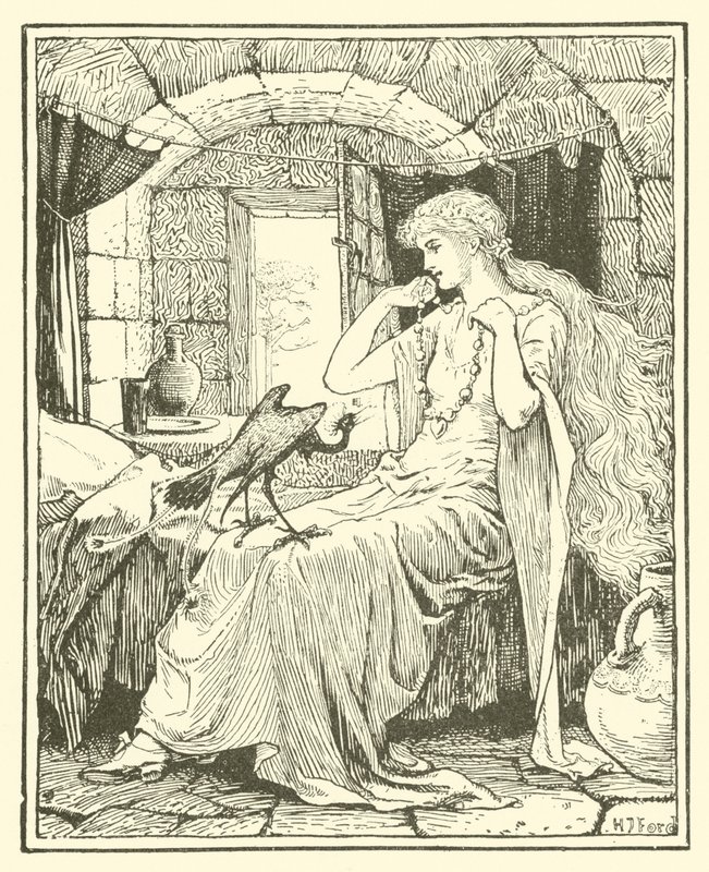 A kék madár (metszet) alkotó: Henry Justice Ford