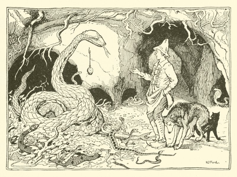 Az elvarázsolt óra (metszet) alkotó: Henry Justice Ford