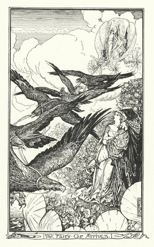 Megérkezik a Tündérkocsi (metszet) alkotó: Henry Justice Ford