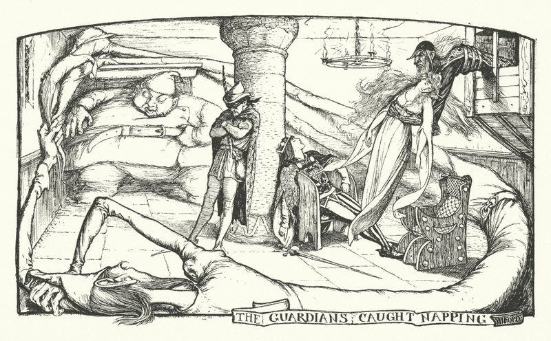 The Guardians Caugt Napping (metszet) alkotó: Henry Justice Ford