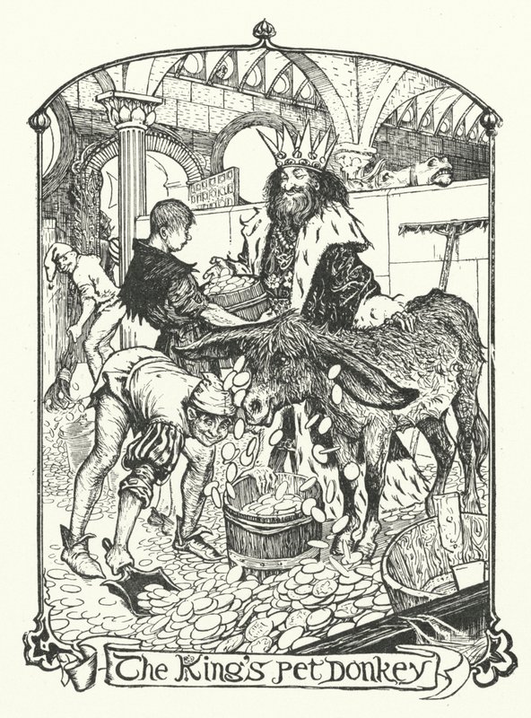 A király házi szamara (metszet) alkotó: Henry Justice Ford