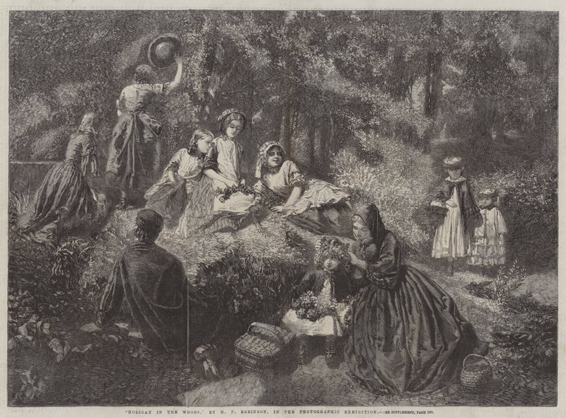 Nyaralás az erdőben alkotó: Henry Peach Robinson