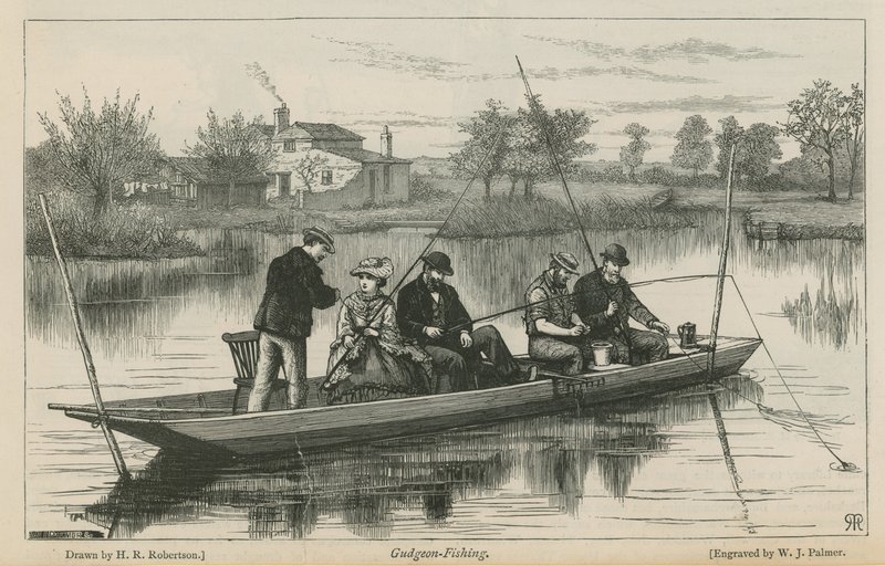 Gudgeon horgászat alkotó: Henry Robert Robertson