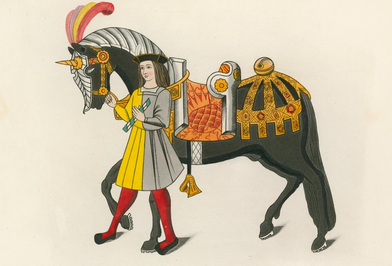 Ló és kísérő, 1511 alkotó: Henry Shaw