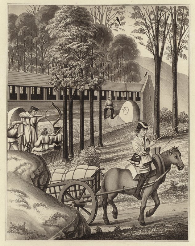 Lövés a fenéken, dátum 1496 alkotó: Henry Shaw
