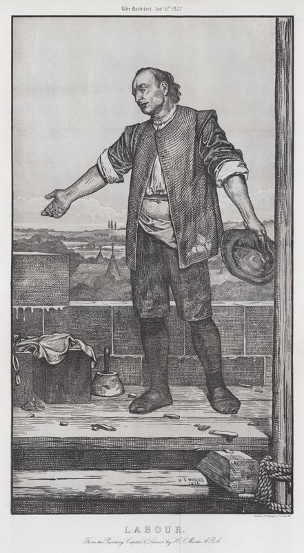 Munka (metszet) alkotó: Henry Stacey (after) Marks
