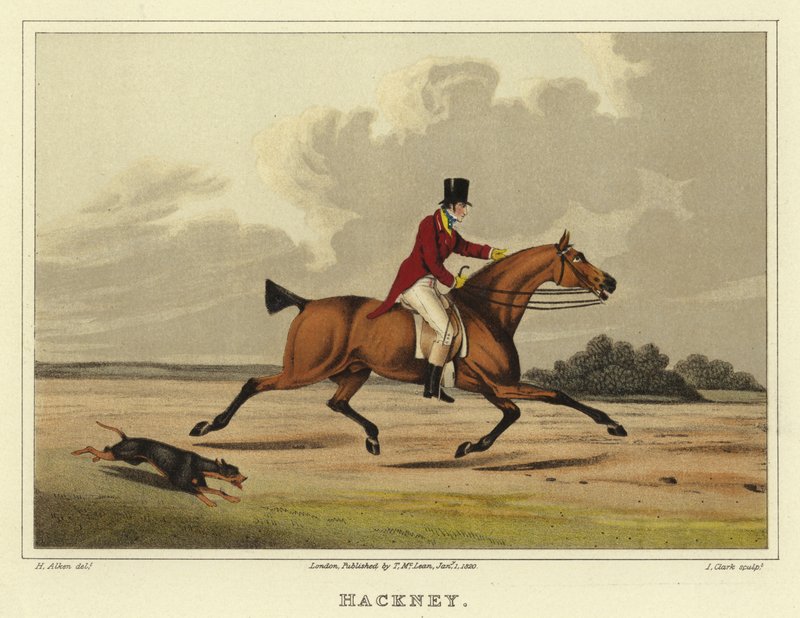 Hackney (chromolitho) alkotó: Henry Thomas Alken