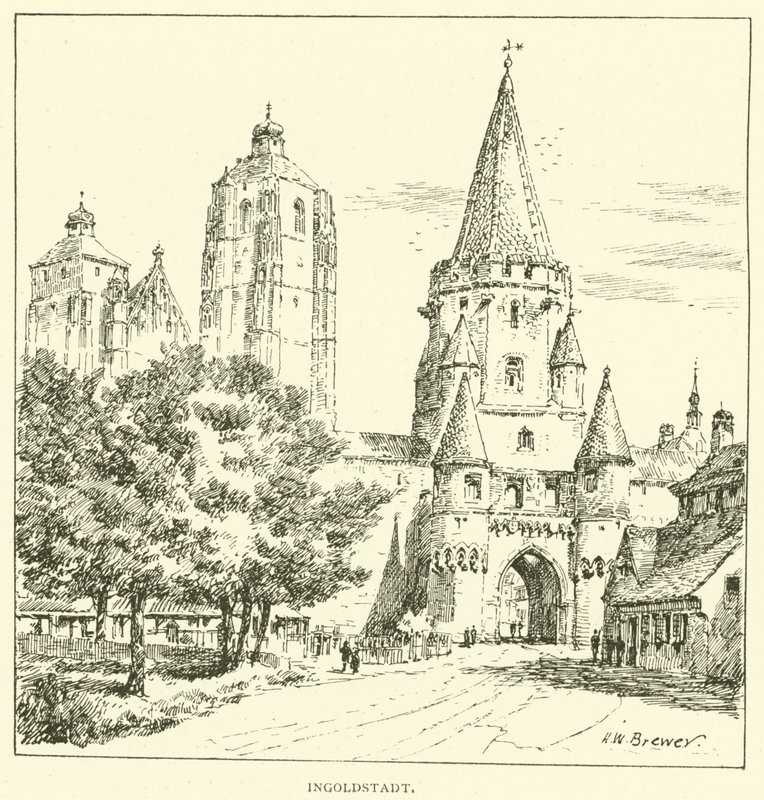 Ingolstadt (metszet) alkotó: Henry William Brewer