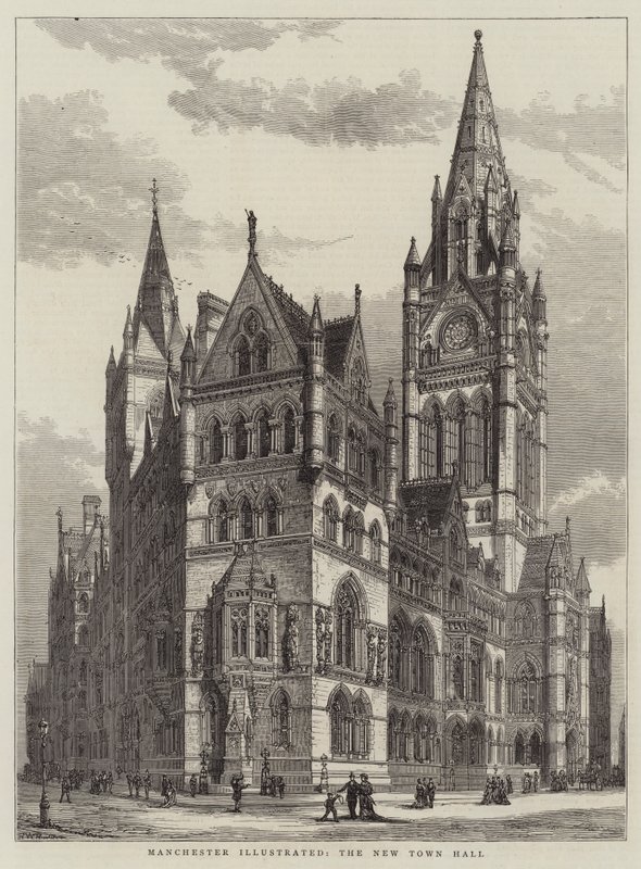 Manchester Illustrated, az Új Városháza alkotó: Henry William Brewer