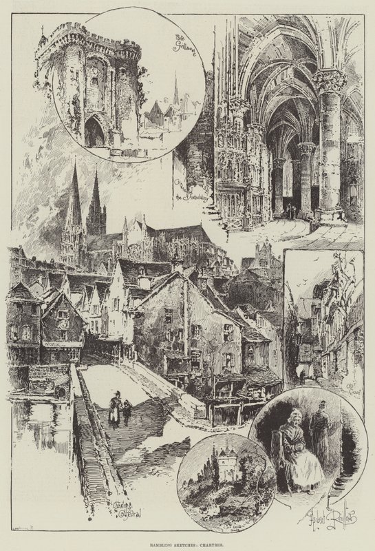 Vándorló vázlatok, Chartres alkotó: Herbert Railton