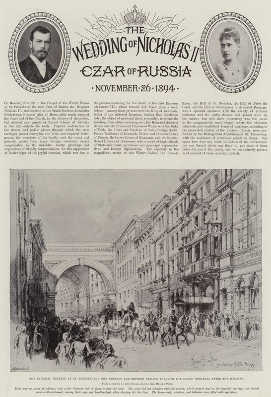 Miklós orosz cár esküvője alkotó: Herbert Railton