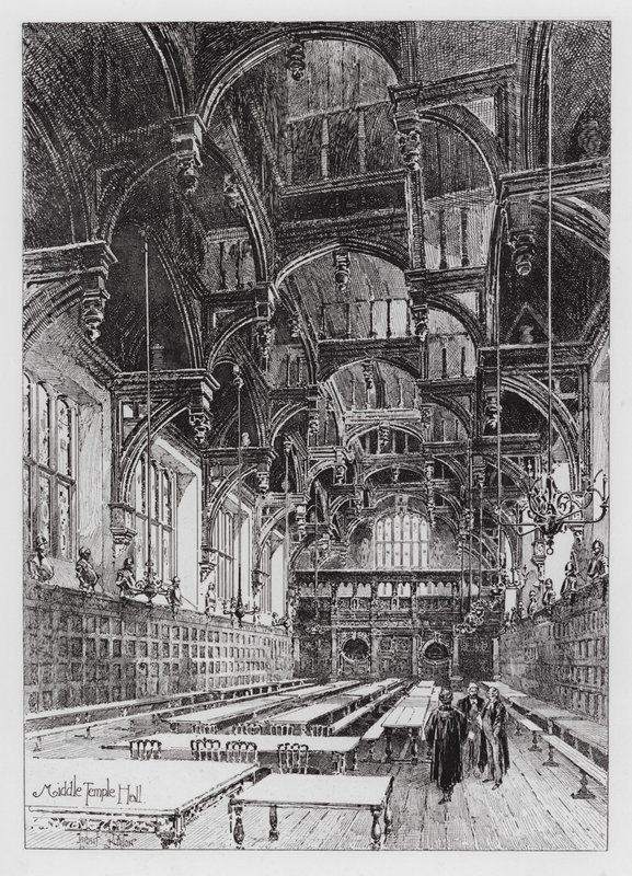 Középső Templomterem (metszet) alkotó: Herbert (after) Railton