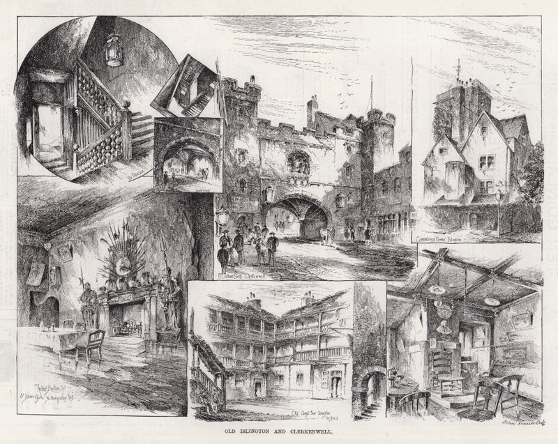 Old Islington és Clerkenwell (metszet) alkotó: Herbert (after) Railton